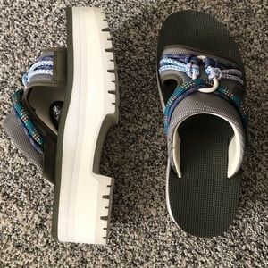 Teva Indio Carabiner Rope Slide Sandals x free people platform sandals